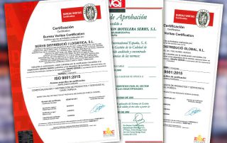 SERHS Distribució certifica el seu sistema de gestió  amb la ISO 9001:2015