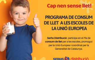 Serhs Distribució participa en el programa de consum de llet a les escoles de la U.E.