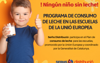 Serhs Distribució participa en el programa de consumo de leche en las escuelas de la U.E.